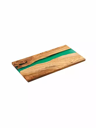 ZASSENHAUS | Servierbrett Olive 45x22cm Braun/Gruen | 